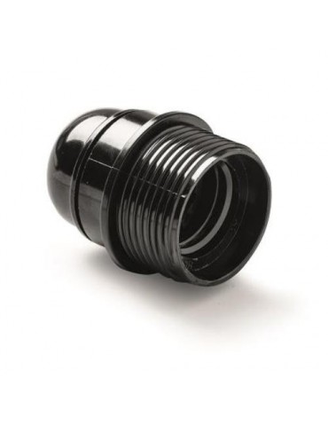PORTALAMPARAS BAQUELITA E-27 ROSCADO+TOPE NEGRO