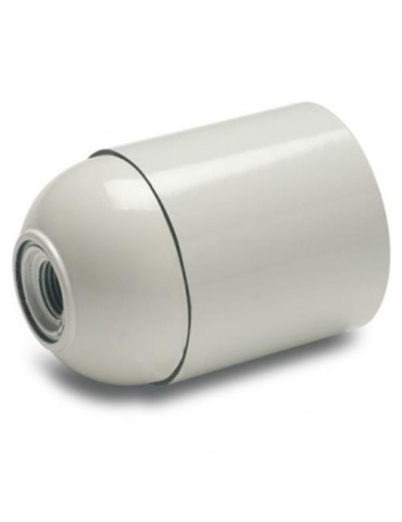 PORTALAMPARAS LISO E-27 BLANCO 161-B BLISTER