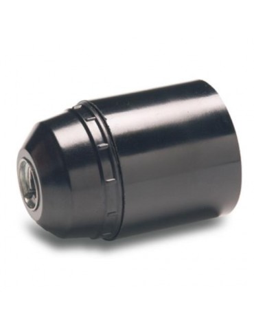 PORTALAMPARAS LISO E-27 NEGRO 161 BLISTER