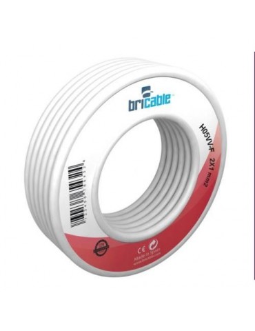 CABLE MANGUERA REDONDA H05VV-F 3X1.5 BLANCA 5M