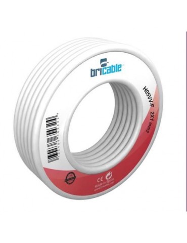 CABLE MANGUERA REDONDA H05VV-F 3X1.5 BLANCA 10M
