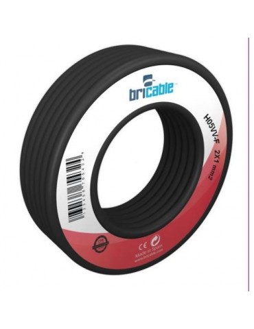 CABLE MANGUERA REDONDA H05VV-F 3X1.5 NEGRA 5M