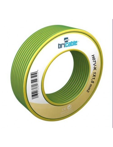 CABLE FLEXIBLE H07V-K AMARILLO-VERDE 1X2.5 5M