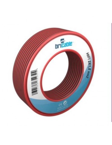 CABLE PARALELO AUDIO 2X0.75 ROJO-NEGRO 5M