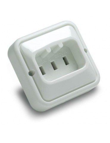 BASE EMPOTRAR TOMA TIERRA 25 AH. 250 V. 2308