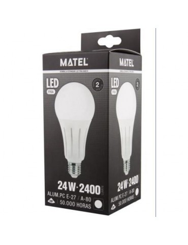 BOMBILLA LED ESTANDAR E27 24 WATIOS FRIA 23294