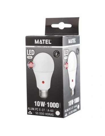 BOMBILLA LED ESTANDAR SENSOR MOVIMIENTO 10W FRIA