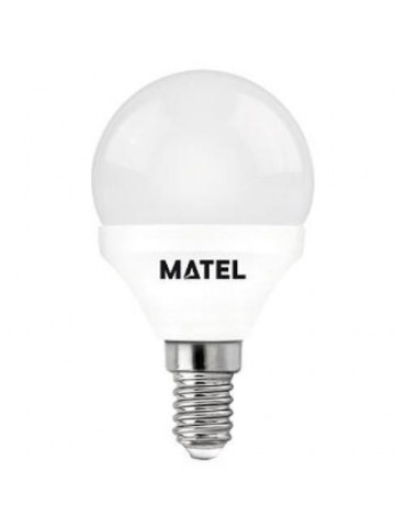 BOMBILLA LED 5 W. ESFERICA E14 LUZ CALIDA 21798