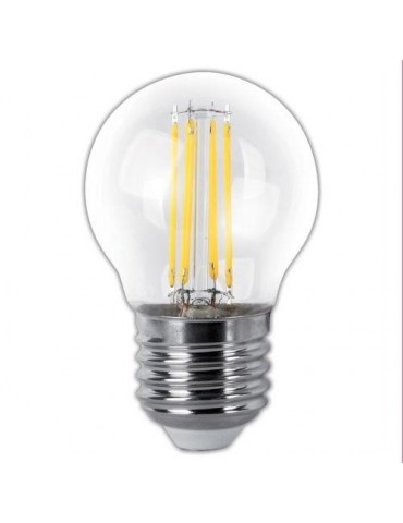 BOMBILLA LED FILAMENTO ESFERICA CLARA E27 4W 400LM
