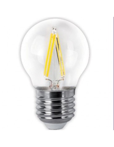 BOMBILLA LED FILAMENTO ESFERICA CLARA E27 4W 400LM