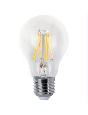 BOMBILLA LED FILAMENTO ESTANDAR CLARA E27 6W 600LM