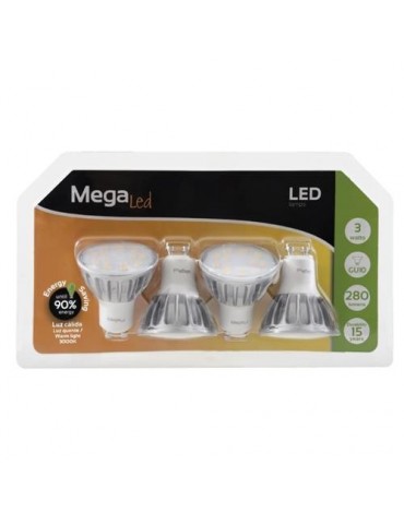 BOMBILLA LED GU-10 3 W. (PACK-4)