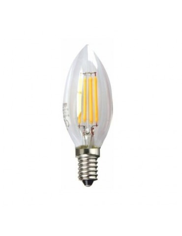 LED ECO FILAMENTO TRANS. VELA 4W E14 3000K