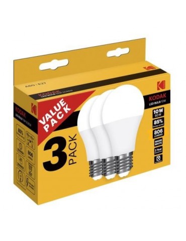 BOMBILLA LED A60 CALIDA 10W (PACK-3) 30419582