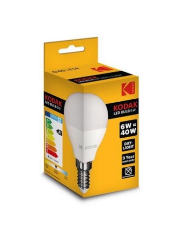 BOMBILLA LED ESFERICA G45 E14 6W DIA KODAK