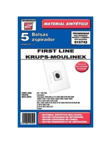 CAJA 5 BOLSAS ASPIRADOR MOULINEX COMPACT