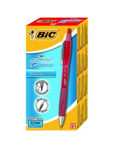 BOLIGRAFO GEL 0.7 ROJO (CAJA-12)