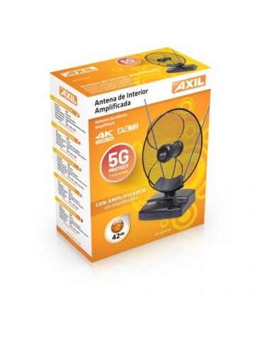 ANTENA INTERIOR ELECTRONICA UHF+VHF LTE-ANTI 5G