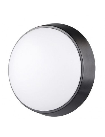 APLIQUE LED REDONDO NGO./BCO. 700LM 10W 4000K IP54