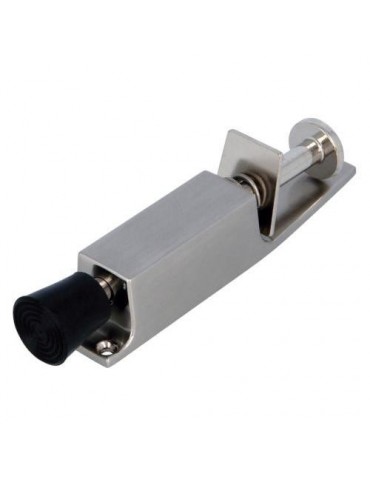 RETENEDOR PUERTAS PIE 10 28MM CROMO MATE 6467