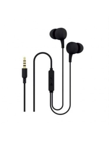 AURICULARES KSIX CON MICROFONO ERGONOMICO NEGRO