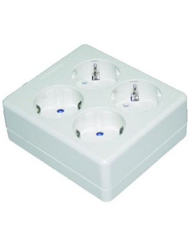 BASE BIPOLAR CUADRADO 4 TOMAS TT. 16 AH. 8104