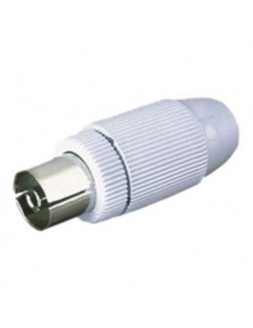 CONECTOR ANTENA HEMBRA-RECTO BLANCO 10534BL