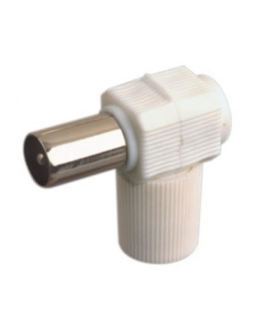 CONECTOR ANTENA MACHO-ACODADA BLANCO 10532BL