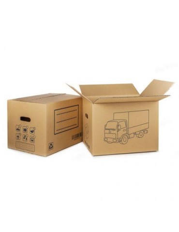 CAJA CARTON MUDANZA ASA TROQUELADA 50X35X35  80019