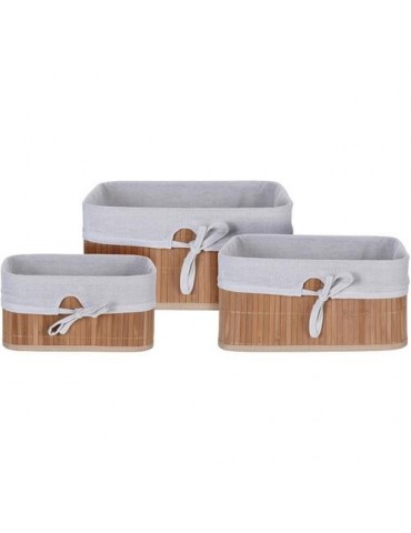 SET 3 CESTOS BAMBU LINO MA1000020