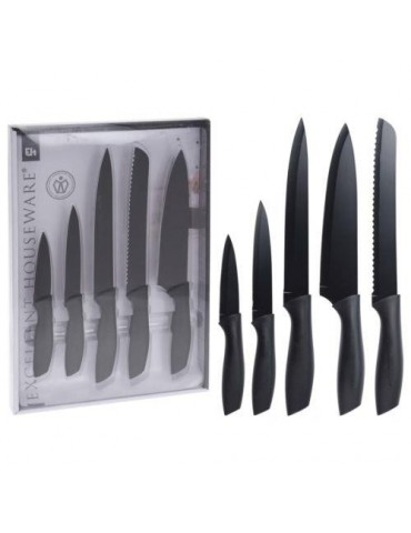 SET 5 CUCHILLOS COCINA C/NEGRO 404000740