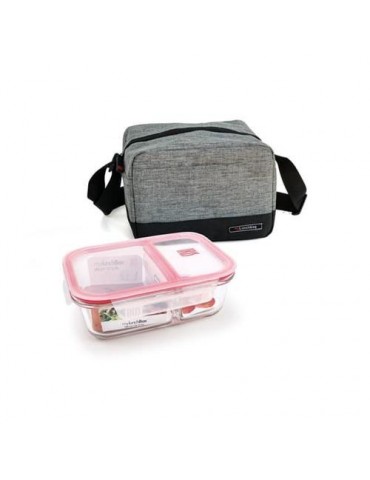 LUNCHBAG REAL GRIS JASPEADA 3.5L (CONT. VIDRIO)