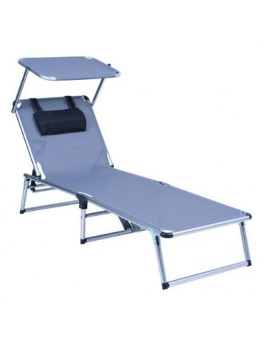 CAMA CON PARASOL GRIS 1043ALF-0074