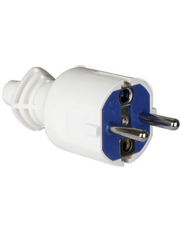 CLAVIJA TOMA TIERRA 2P+T 16A 250V BLANCA 706CB