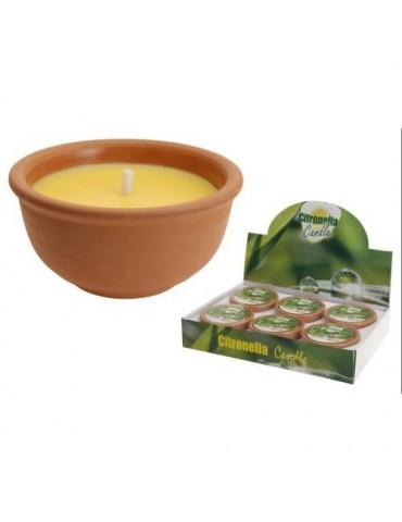 VELA TARRO TERRACOTA CITRONELA 13CM CC5000050
