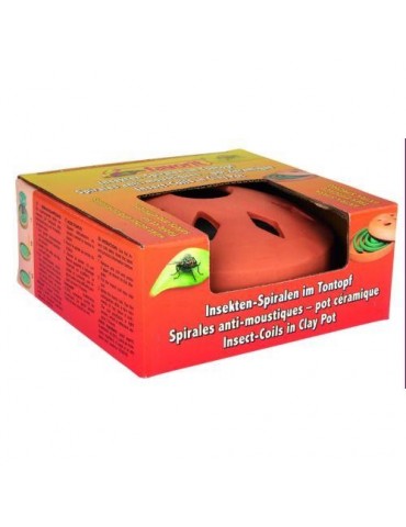 CONTENEDOR ESPIRALES ANTIMOSQUITOS TERRACOTA 1289