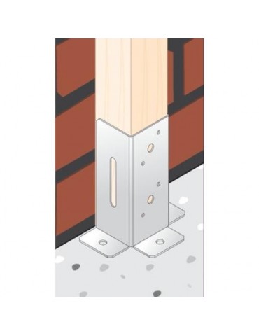 ANCLAJE PLANO PARA POSTES 70X70MM. 4852