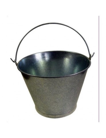 CUBO GALVANIZADO CONICO 11' ASA LISA Ø27,5X22CM.