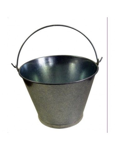 CUBO GALVANIZADO CONICO 12' ASA LISA Ø30X23CM.