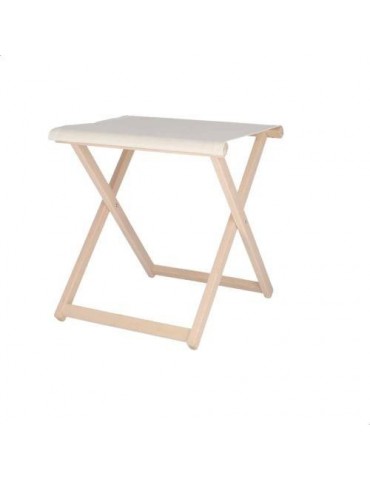 TABURETE DIRECTOR SIN BARNIZ CON LONA CRUDA 19202