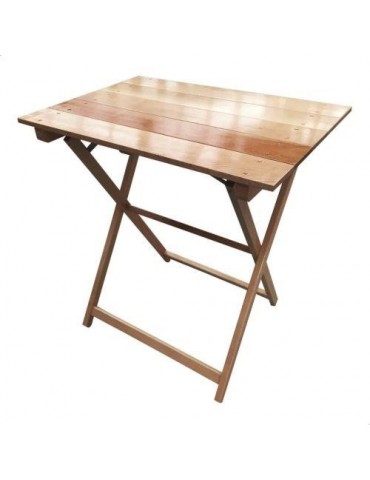 MESA DE HAYA PLEGAB. C/TABLILLAS 70X50 BARNIZ 9113