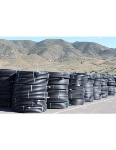 TUBO RIEGO PE-HD 6BAR 25MM.50M.BANDA VDE.263256B50