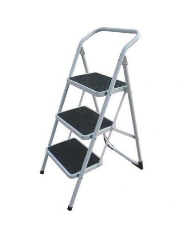 TABURETE ACERO/GOMA PLEGABLE 3 PELDAÑOS TAS-3