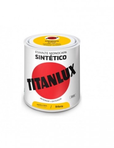 ESMALTE TITANLUX 250 ML 529 001 AMARILLO REAL