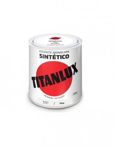 ESMALTE TITANLUX 250 ML BLANCO MATE 577