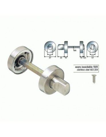 MULETILLA CON ROSETA INOXIDABLE MD-3 (JUEGO )
