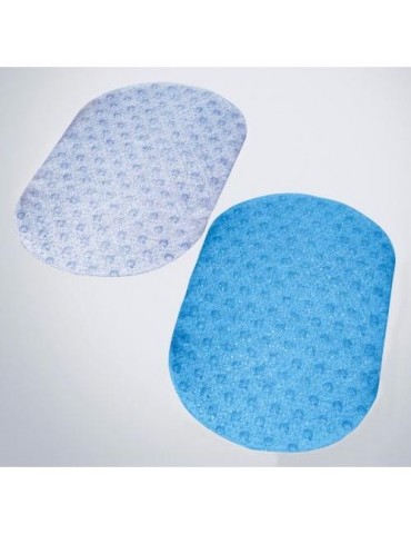 ALFOMBRA BAÑO BRILLANTINA AZUL 39X69 21622