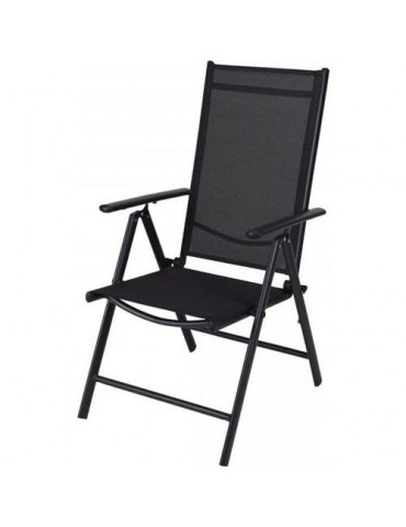 SILLON RESPALDO ALTO PLEGABLE ACERO TEXTILENE
