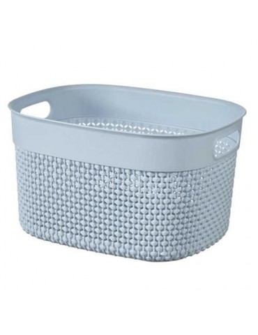 CESTA ROPA FILO RECTANGULAR S 6L AZUL