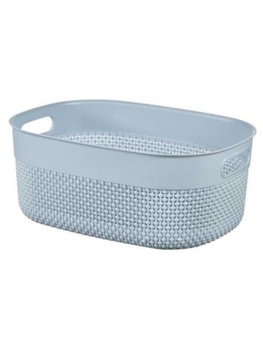 CESTA ROPA FILO RECTANGULAR M 12L AZUL